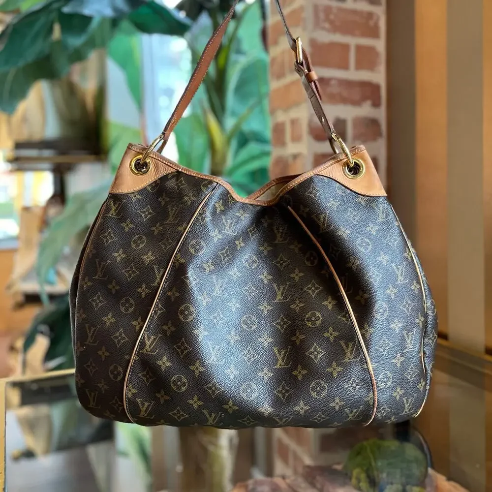 LOUIS VUITTON Galliera GM Brown Monogram Canvas Hobo Bag